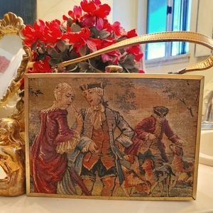 1960s Colonial Gold Metal Purse